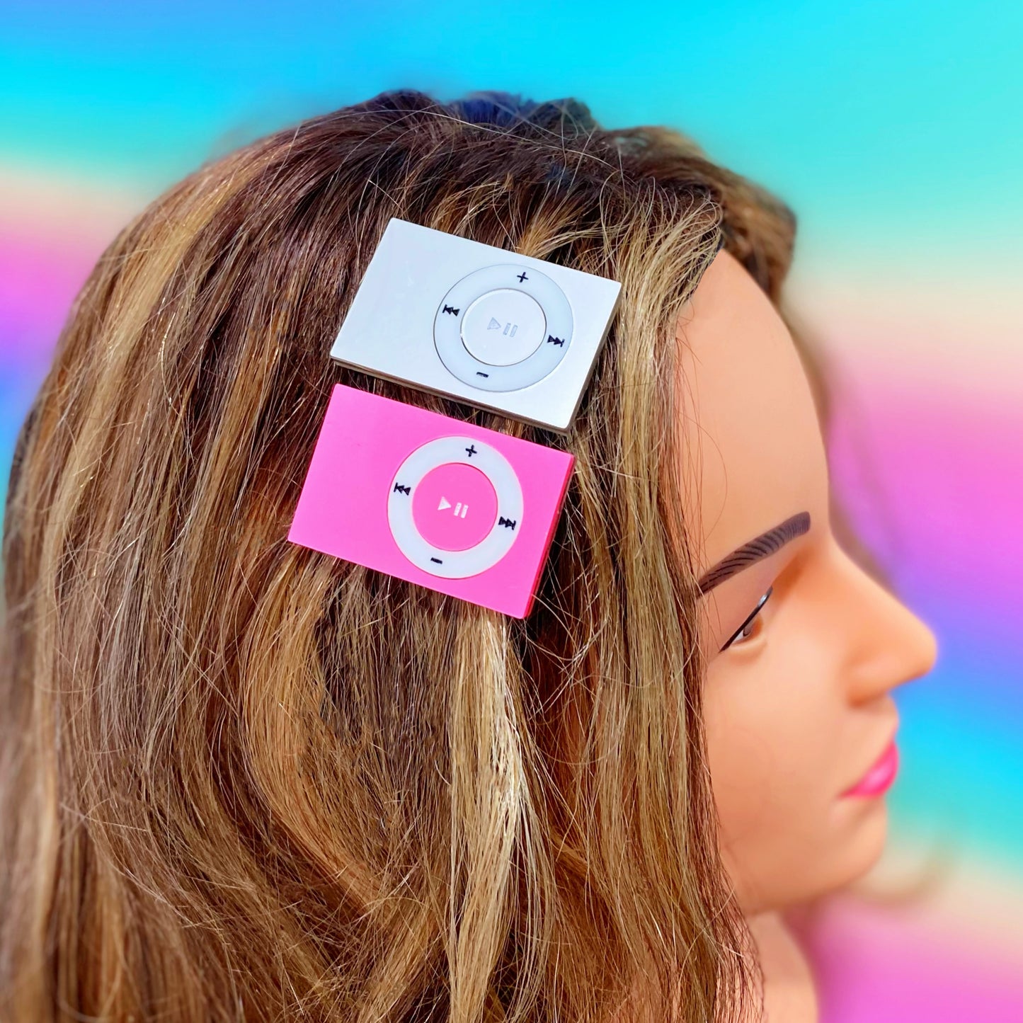 Y2K Music Player Hair Clip