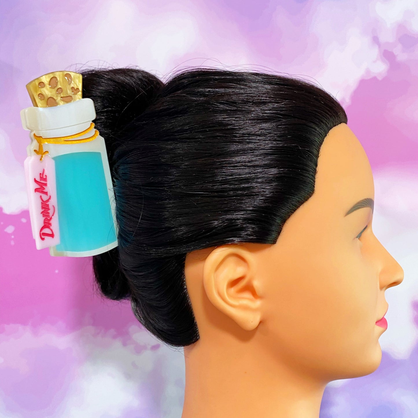 **READY TO SHIP** Drink Me Claw Clip (GLOWS IN THE DARK!)