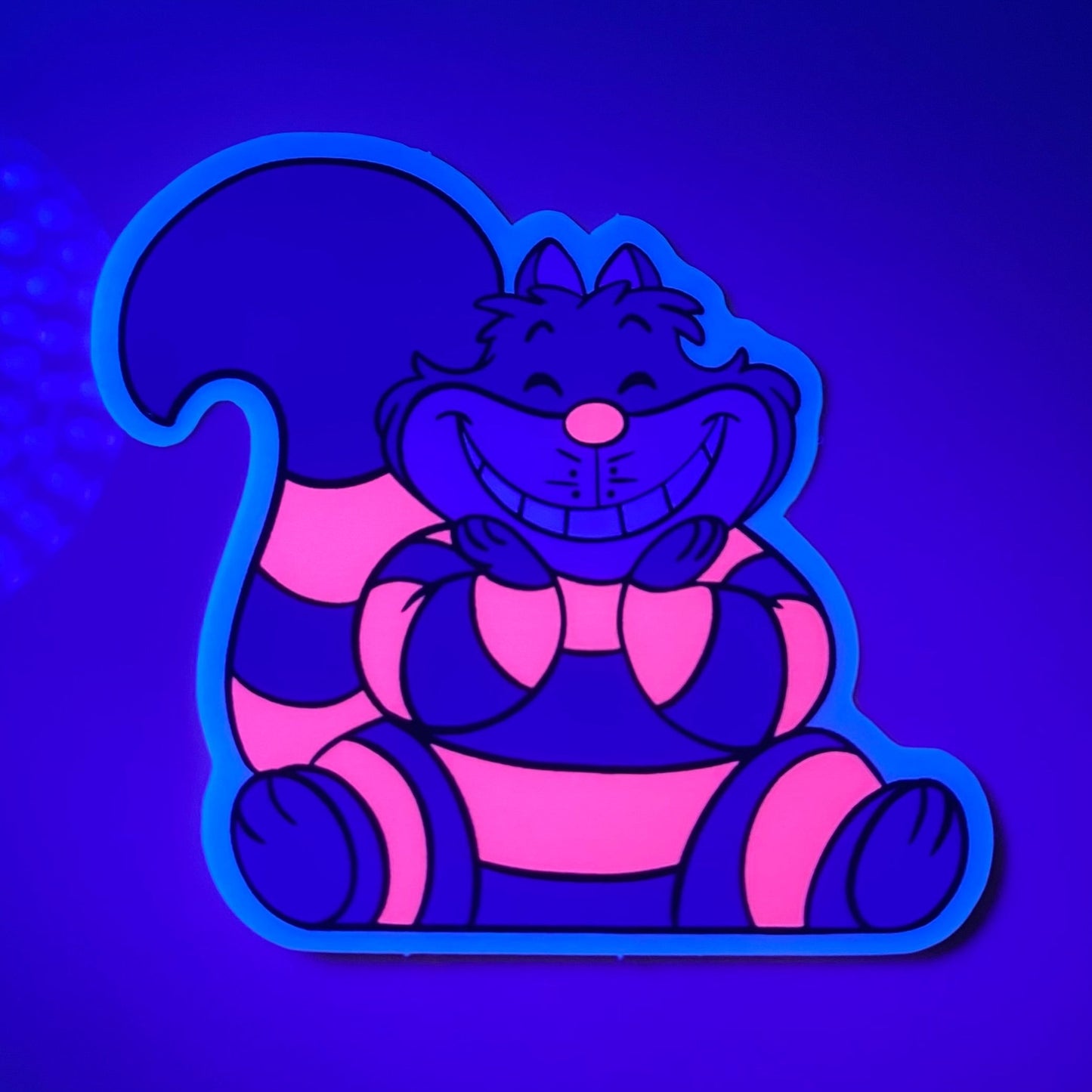 **READY TO SHIP** Wonderland Cat Sticker (UV REACTIVE)