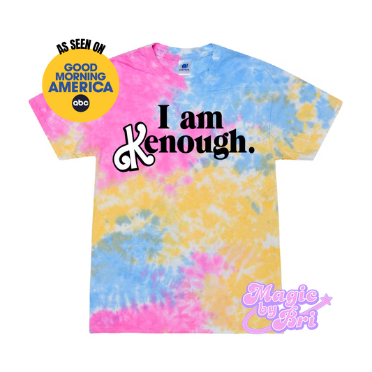 **READY TO SHIP** I am Kenough. Pastel Tie-Dye Unisex T-Shirt