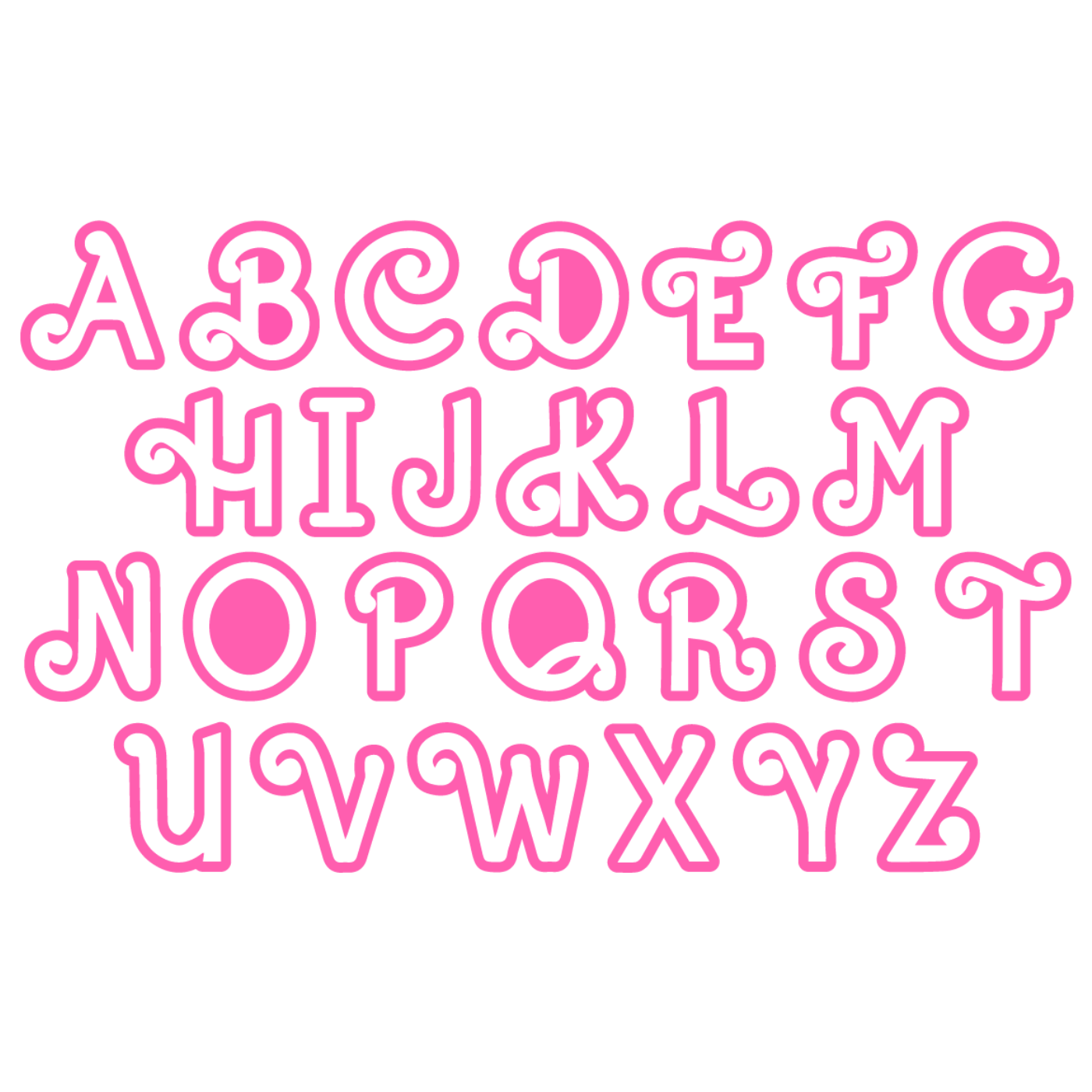 Malibu Doll Initial Necklace