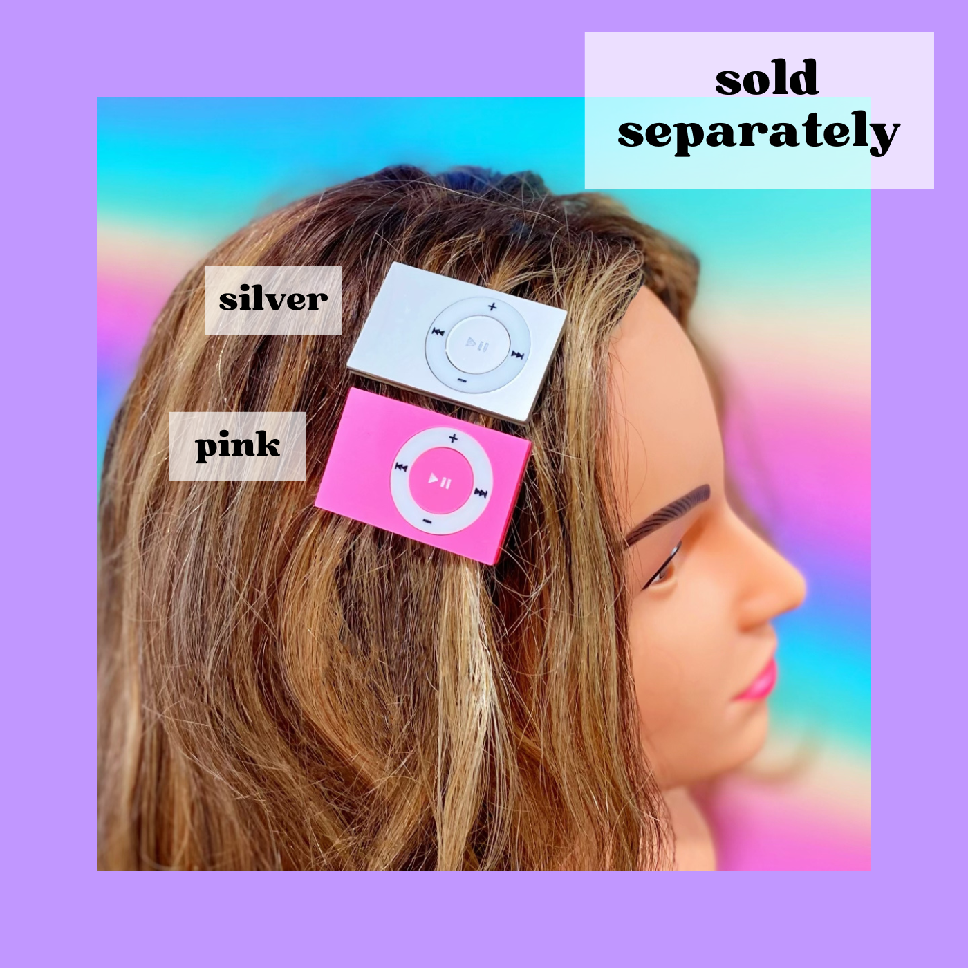 Y2K Music Player Hair Clip *More Colors Available*