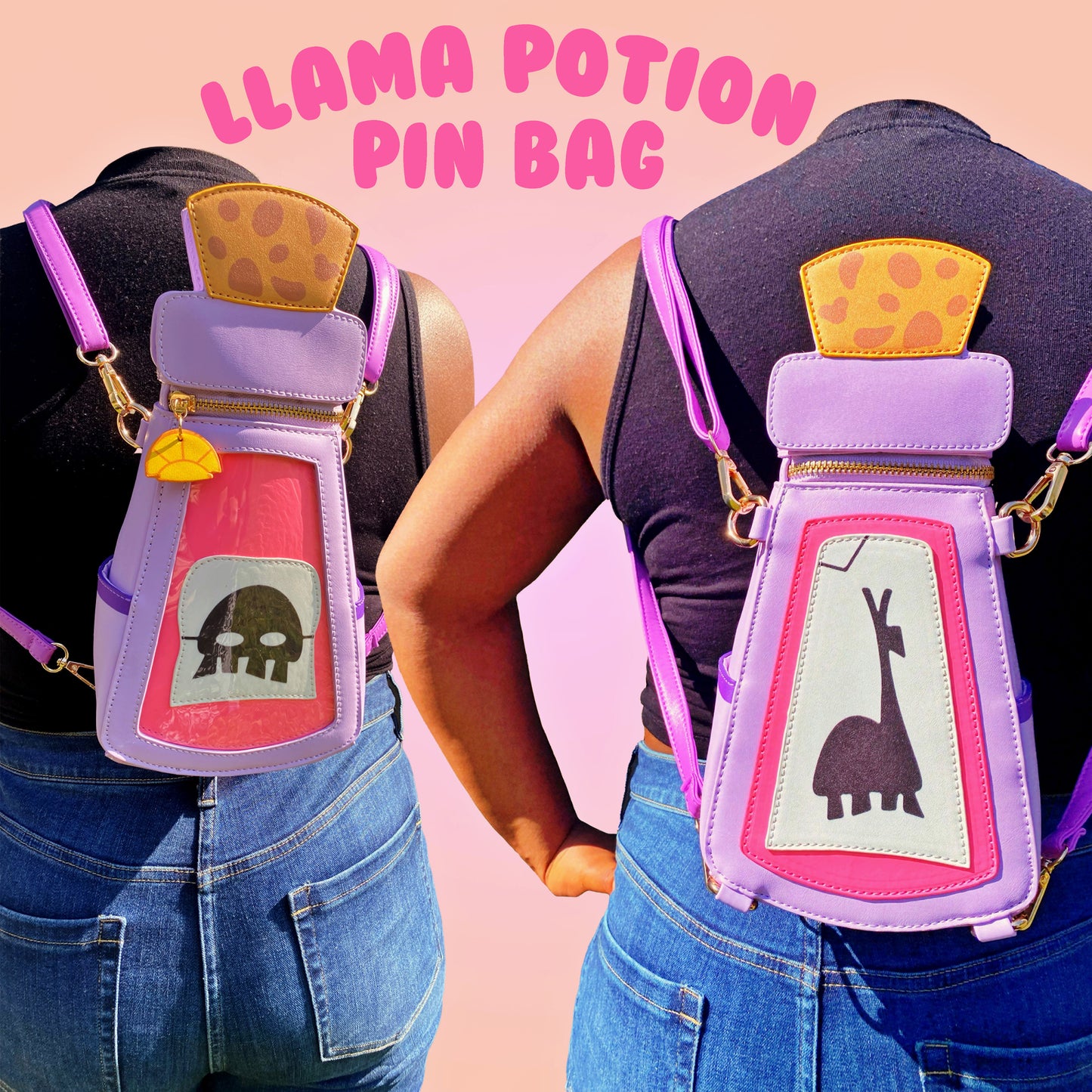 Llama Potion Pin Bag PREORDER (GLOWS IN THE DARK!)