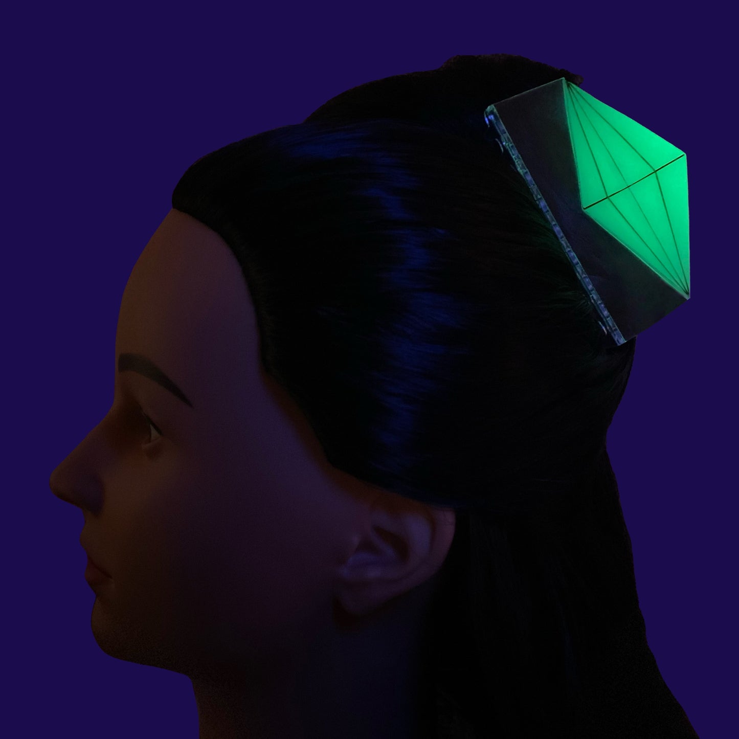 Green Plumbob Claw Clip PREORDER (GLOWS IN THE DARK!)