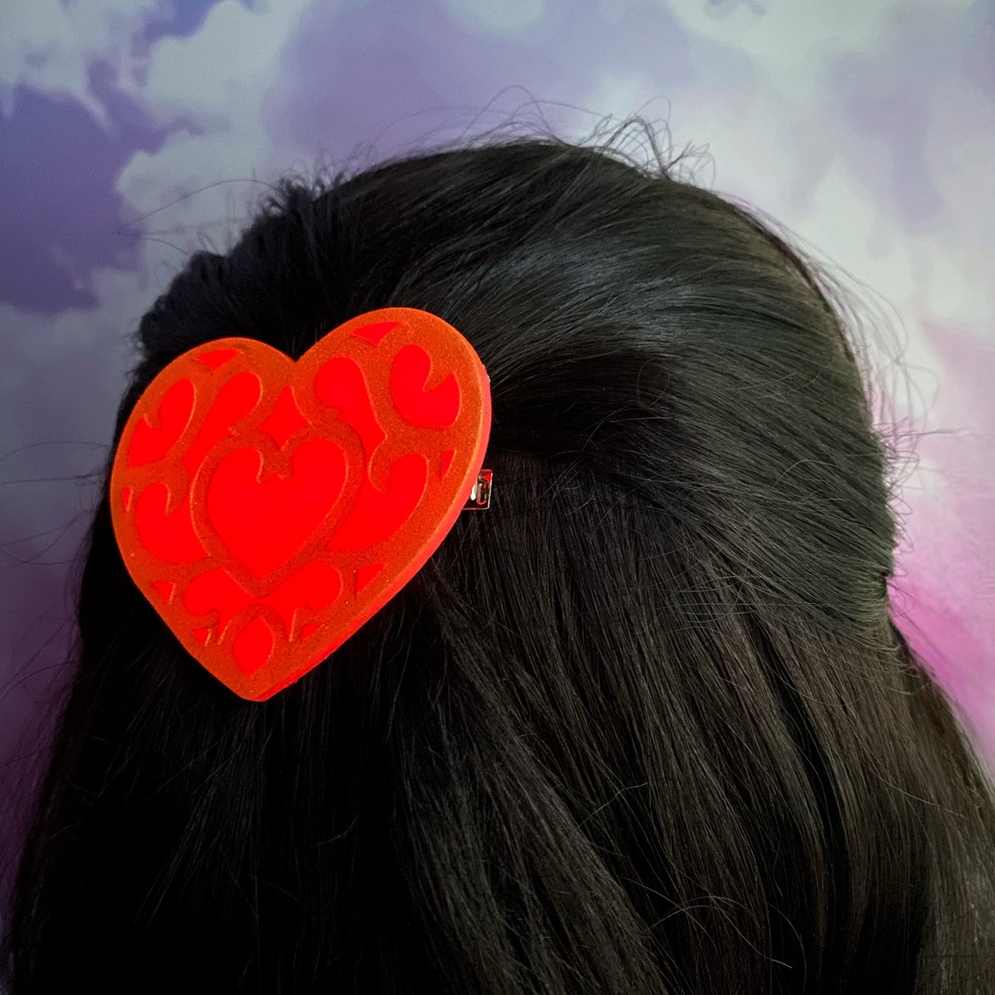 Heart Container Hair Clip (GLOWS IN THE DARK!)