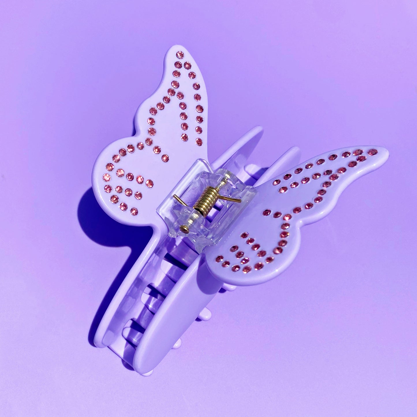 Purple Butterfly Claw Clip